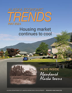 Cover of current Alaska Economic Trends magazine