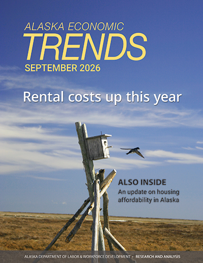 Cover of current Alaska Economic Trends magazine