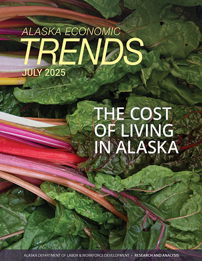 Cover of current Alaska Economic Trends magazine